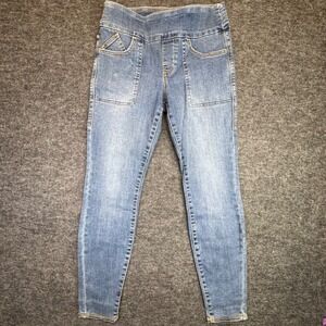 Rock & Republic Denim Rx Fever Pull On Women 8S Blue Slimming Skinny Jeans